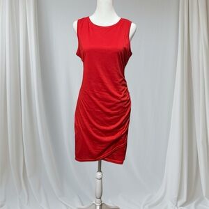 Elegant Red Sleeveless Dress